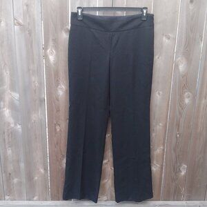 Banana Republic trousers wool Martin fit black lined womens 8 pant wide straight